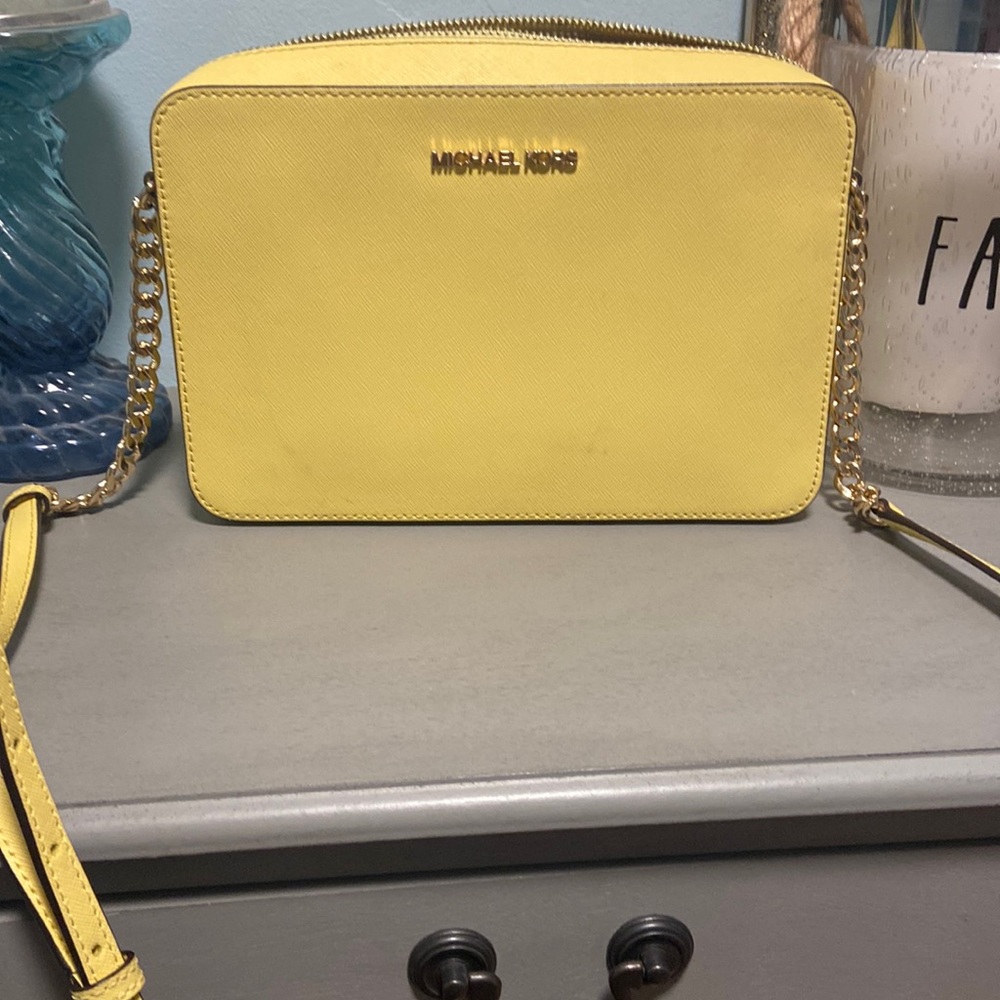 Michael Kors Yellow Crossbody Bag